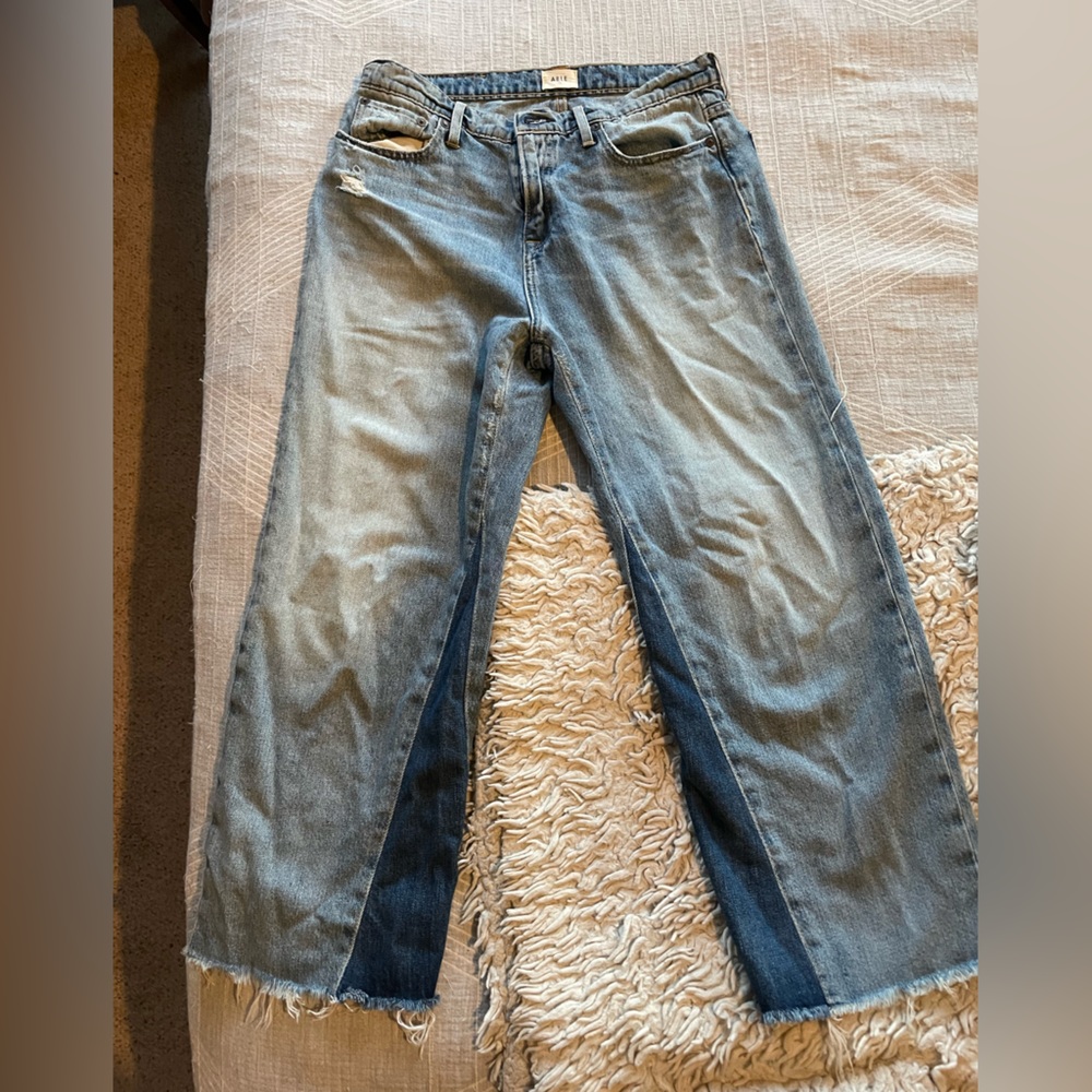 ABLE Wide Leg Crop Jeans